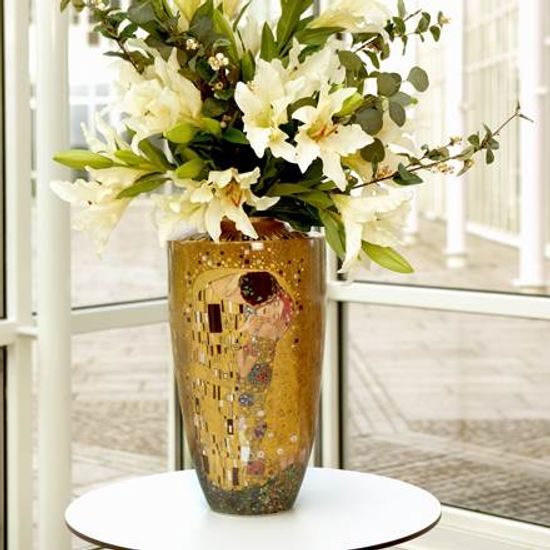 Váza Polibek, 29,5 / 29,5 / 55 cm, porcelán, G. Klimt, Goebel