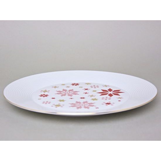 Vánoční Lea: Talíř mělký 27 cm, Thun karlovarský porcelán