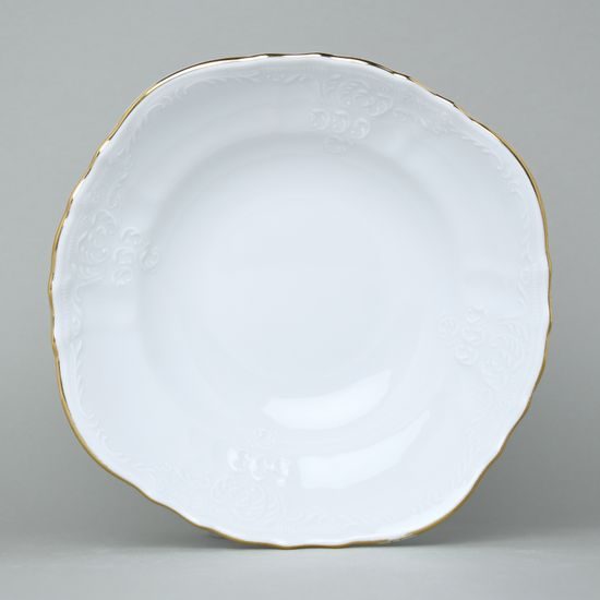 Mísa 23 cm Thun 1794, karlovarský porcelán, BERNADOTTE zlatá linka