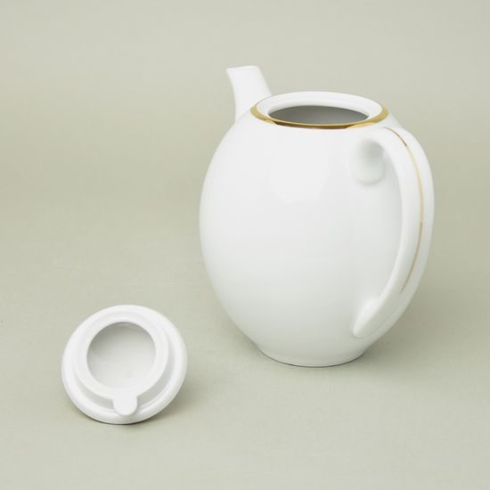 Opál zlatý pásek: Konvice kávová 800 ml, Thun 1794, karlovarský porcelán