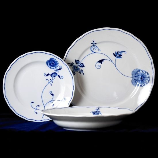 Talířová sada pro 6 osob, Eco modré 26,24,19, Český porcelán a.s.