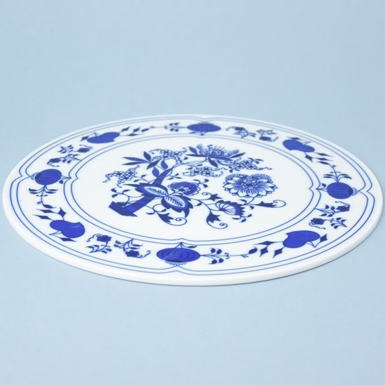 Destička porcelánová kulatá 26 cm, Cibulák, originální z Dubí