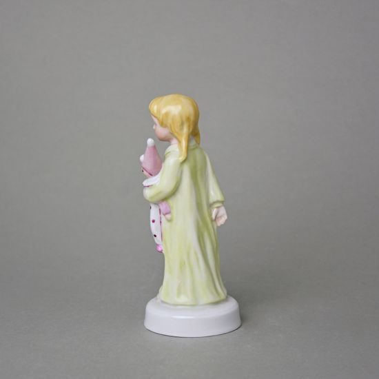 Holčička s šaškem 6,3 x 6,3 x 15,3 cm, Saxe, Porcelánové figurky Duchcov