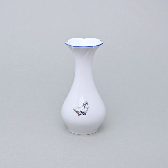 Váza - kytka 16,5 cm, Český porcelán a.s., husy