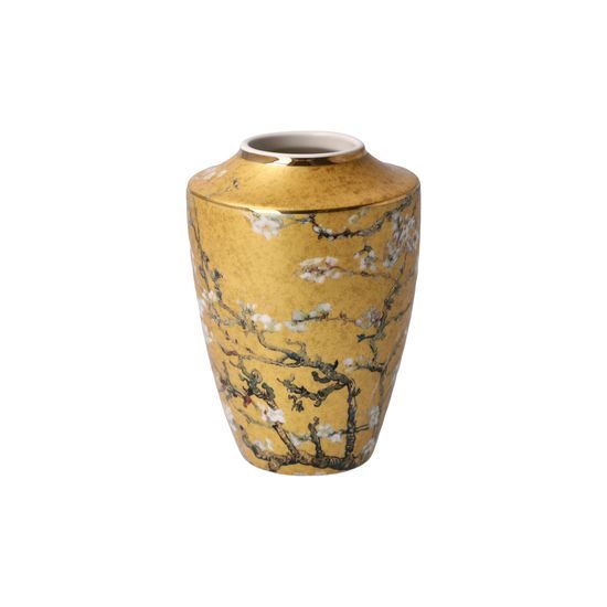 Váza Mandlovník - zlatý 8,5 / 8,5 / 12,5 cm, porcelán, V. van Gogh, Goebel