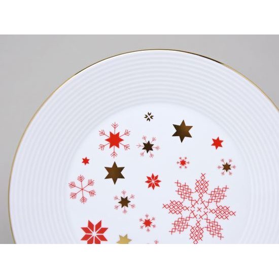 Vánoční Lea: Talíř dezertní 19 cm, Thun karlovarský porcelán