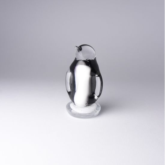 Tučňák hutní 10,5 cm (malé těžítko), GlasStar Bohemia Glass