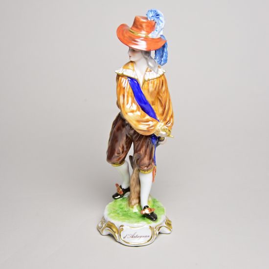 Tři mušketýři - D'Artagnan 22 cm, Porcelánové figurky Unterweissbacher