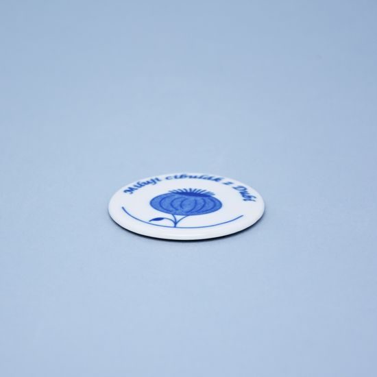 Magnetka - medailonek 6 cm, Cibulák, originální z Dubí