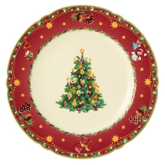 Talíř mělký 25 cm, Marie-Luise 65007 vánoční nostalgie, porcelán Seltmann