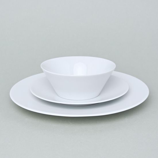 Bohemia White, Talířová sada pro 6 osob, design Pelcl, Český porcelán a.s.