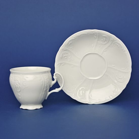 Šálek a podšálek kávový 150 ml / 14 cm, Thun 1794, karlovarský porcelán, BERNADOTTE ivory