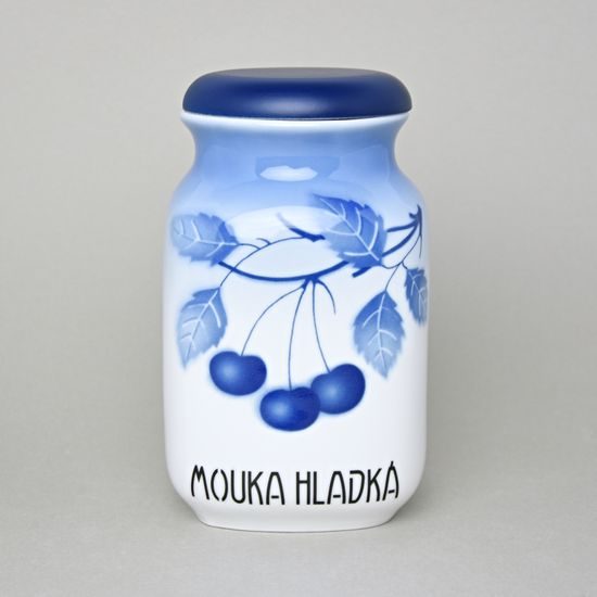 Dóza na poživatiny 1 l, Thun 1794, karlovarský porcelán, BLUE CHERRY