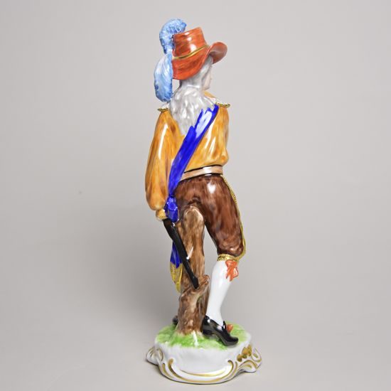 Tři mušketýři - D'Artagnan 22 cm, Porcelánové figurky Unterweissbacher