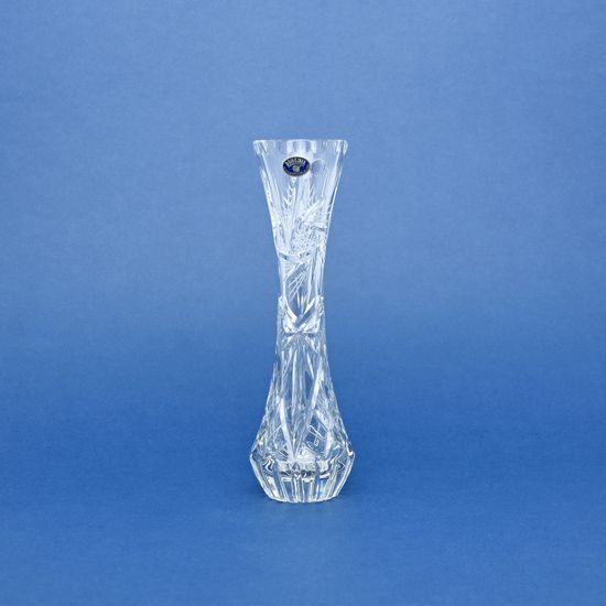 Křišťálová váza broušená úzká, Větrník, 255 mm, Crystal BOHEMIA