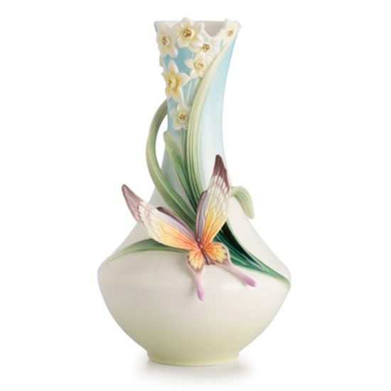 Váza 18 cm, Motýl, Porcelán FRANZ