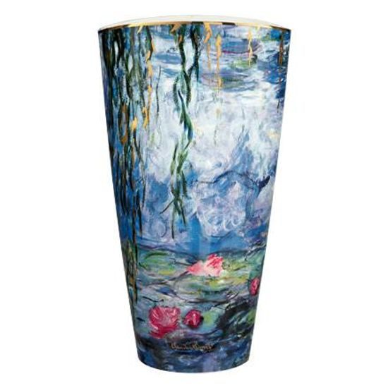Váza Lekníny pod vrbami, 27,5 / 20 / 50 cm, porcelán, C. Monet, Goebel