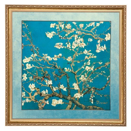 Obraz Mandlovník, 68 / 3,5 / 68 cm, porcelán, V. van Gogh, Goebel