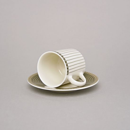 Šálek espresso 90 ml + podšálek 115 mm, Thun 1794, karlovarský porcelán, Cairo 30381 ivory