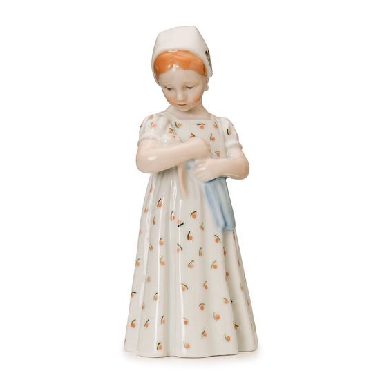 Marie v bílých šatech 19 cm, porcelánové figurky Royal Copenhagen