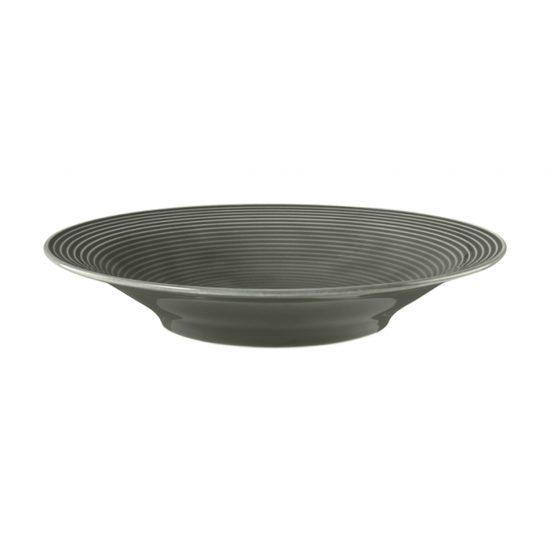Beat perleťová šedá: Talíř hluboký 22,5 cm, porcelán Seltmann