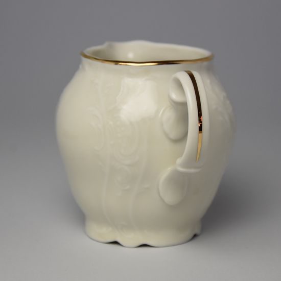 Mlékovka 250 ml, Thun 1794, karlovarský porcelán, BERNADOTTE ivory + zlato