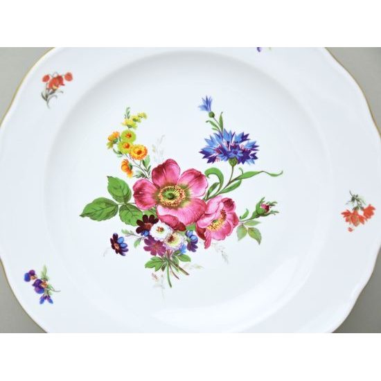 Talíř mělký 24 cm, zlatá linka, Harmonie, Český porcelán a.s.