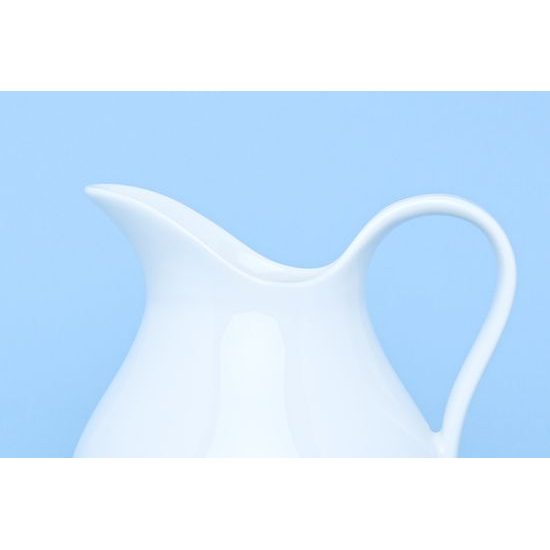 Mlékovka 1,2 l (džbánek), Opál bílý, Thun 1794, karlovarský porcelán