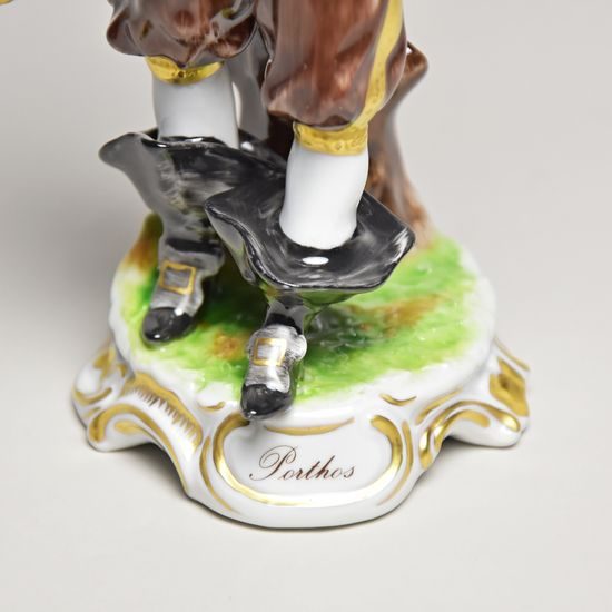 Tři mušketýři - Porthos 20 cm, Porcelánové figurky Unterweissbacher