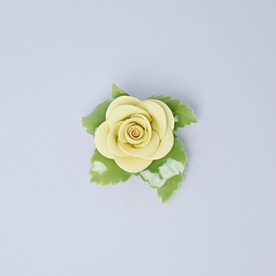 Růžička na stůl - žlutá 7 x 7,5 x 3,5 cm, Porcelánové figurky Unterweissbacher