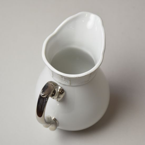 Mlékovka 250 ml, Thun 1794, karlovarský porcelán, MENUET platina