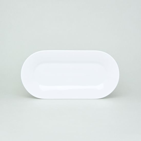 Bohemia White, Podnos malý 30 x 15 cm, design Pelcl, Český porcelán a.s.