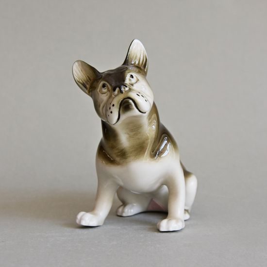 Buldok 13 x 7,5 x 12 cm, luxor, Porcelánové figurky Duchcov