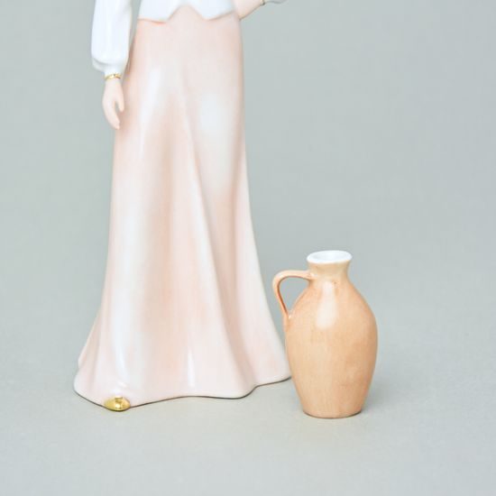 Dívka se džbánem 20,5 x 8 x 6,5 cm, Porcelánové figurky Duchcov