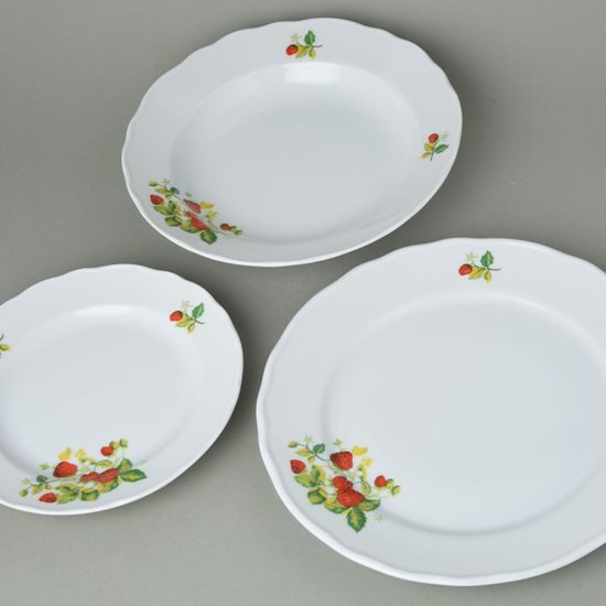 Talířová sada pro 4 osoby 26-24-19, jahody, Český porcelán a.s.