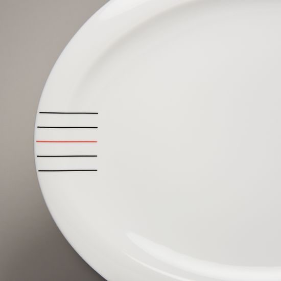 Top Life 34500: Talíř mělký oválný 29 cm, Porcelán Seltmann