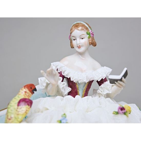 Hodina jazyka 21 x 13 x 19 cm, Kurt Steiner, Porcelánové figurky Unterweissbacher