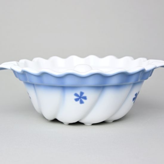 Bábovka malá 27 cm, Thun 1794, karlovarský porcelán, BLUE CHERRY