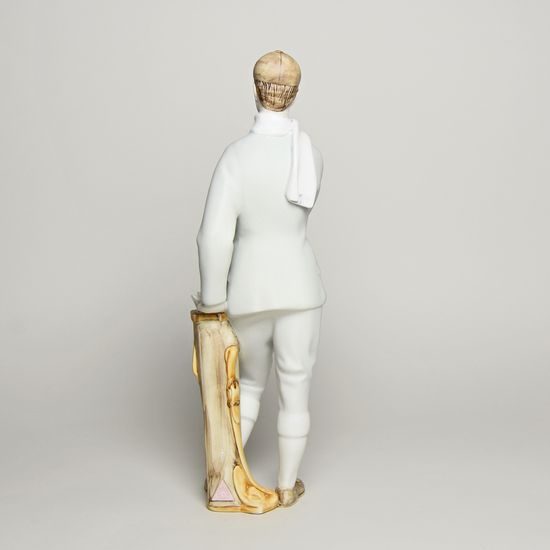 Golfový hráč 8 x 8 x 26 cm, Pastel, Porcelánové figurky Duchcov