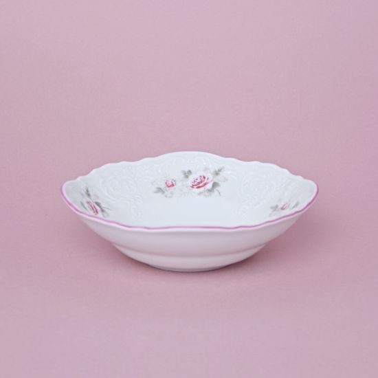 Růžová linka: Miska 16 cm, Thun 1794, karlovarský porcelán, BERNADOTTE růžičky