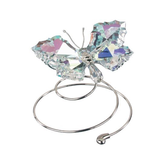 Letící motýl (světlý) 80 x 100 mm, Křišťálové dárky a dekorace PRECIOSA