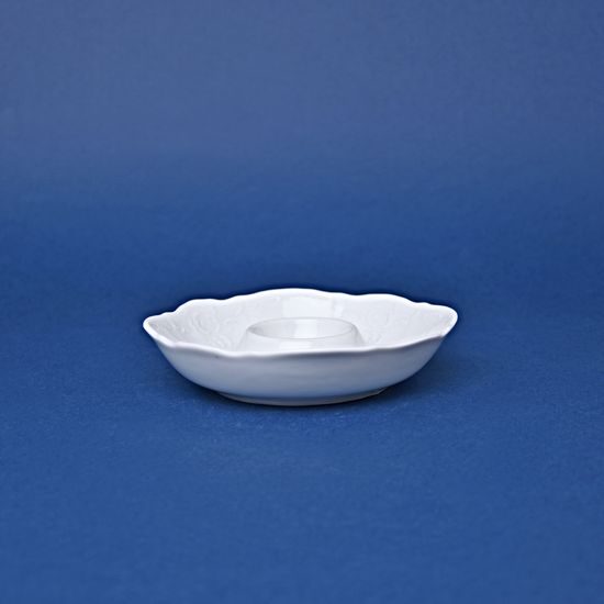 Talířek na vejce, Thun 1794, karlovarský porcelán, BERNADOTTE bílá