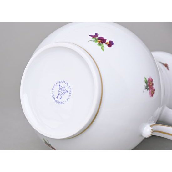 Konvice kávová s víčkem 1,55 l, Rakouská házenka, Český porcelán a.s.