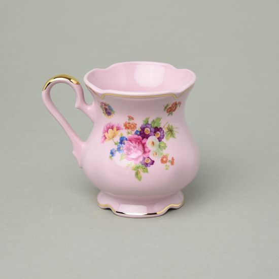 Hrnek 0,25 l, Mary-Anne, dekor 56, Leander, růžový porcelán