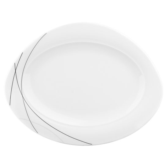 Podnos oválný 31 cm, Trio 71381 Highline, Porcelán Seltmann