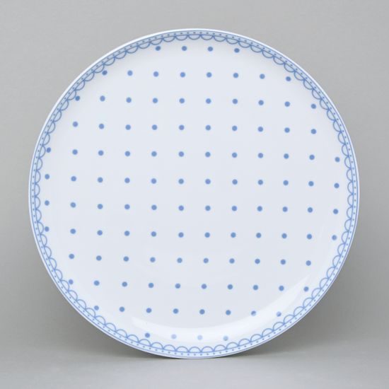 Talíř mělký 26 cm, Tom 30357a0 modrý, Thun 1794, karlovarský porcelán