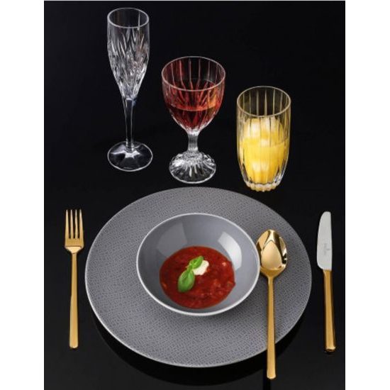 Talíř na těstoviny/polévku 23 cm, Elegant Grey 25675, Porcelán Seltmann