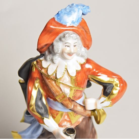 Tři mušketýři - Porthos 20 cm, Porcelánové figurky Unterweissbacher