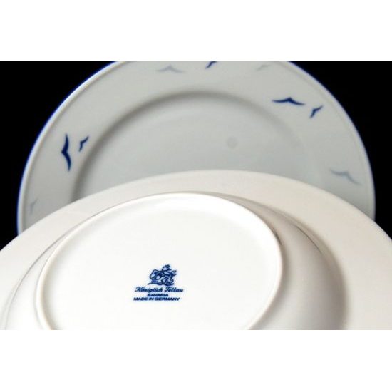 Talířová souprava pro 6 osob, Worpswede 4164 Rügen, Královský porcelán Tettau