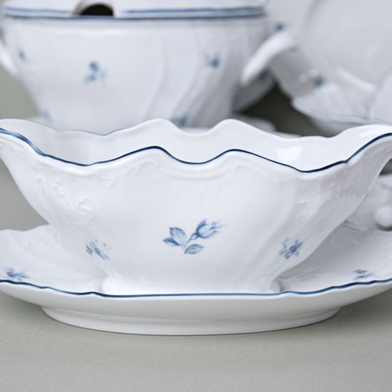 Jídelní souprava pro 6 osob, Thun 1794, karlovarský porcelán, BERNADOTTE kytička